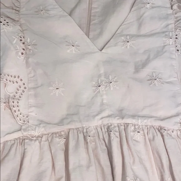 Loft Embroidered Eyelet Mini Dress in dusty pink - Picture 4 of 10
